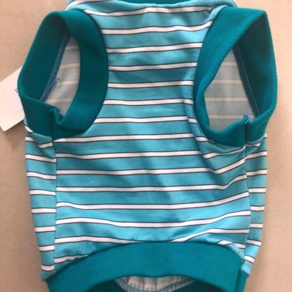 Camiseta celeste a rayas