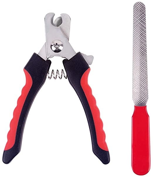 Corta uñas con lima rojo