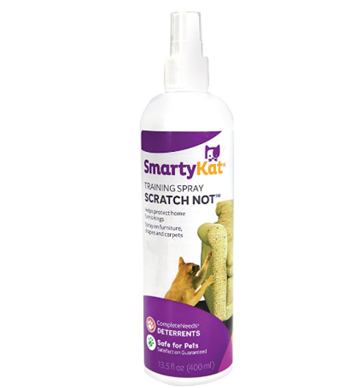Spray entrenamiento anti arañazos.