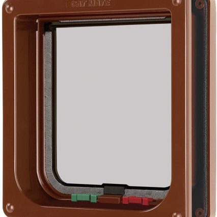 Cat Mate puerta 4 ways color café