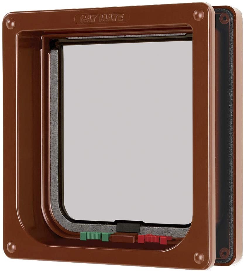 Cat Mate puerta 4 ways color café