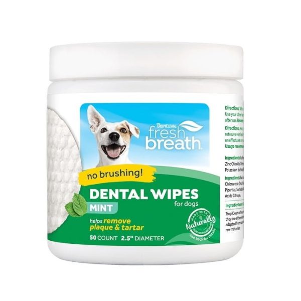 Dental Wipes for Dogs and Cats, 50 units – Fresh Breath
