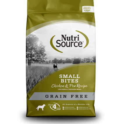 Nutrisource Grain Free Small Bites Chicken & Pea Recipe