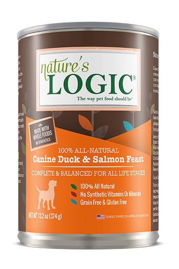 Nature's logic canine canned Duck & Salmon feast