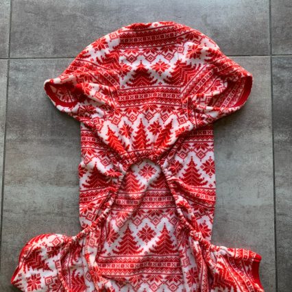 Pijama Navideña Rojo con blanco