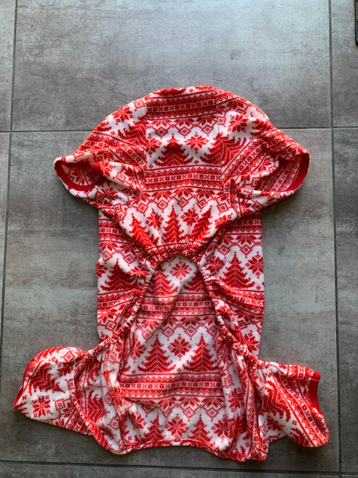 Pijama Navideña Rojo con blanco