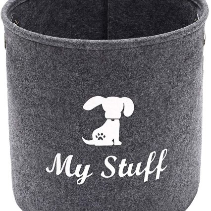 Cesta de almacenamiento de juguetes para perros
