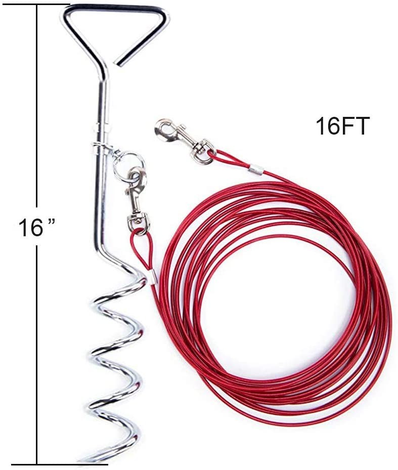 Cable de amarre para perro y estaca