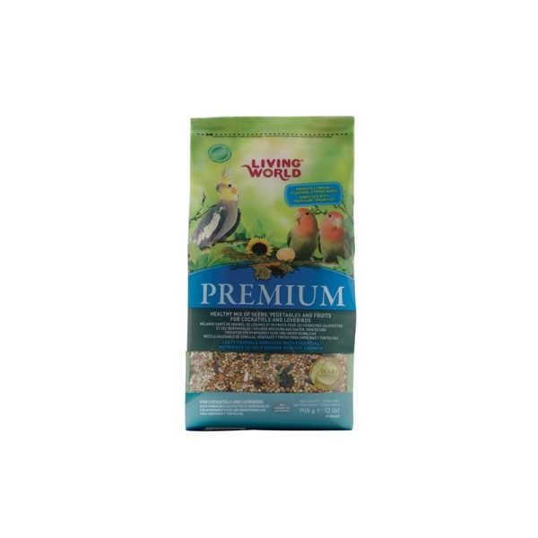 ALIMENTO PREMIUM PARA CACATÚAS Y AGAPORNIS LIVING WORLD