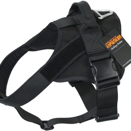 Arnés táctico para perro XS Negro