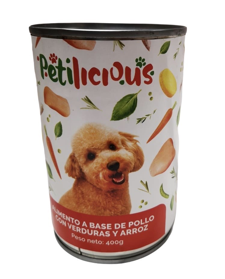 Pate de Carne y Verduras Petilicious 400g