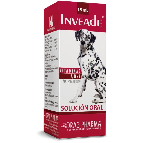 Inveade Polivitaminico para perros VITAMINAS A, D, E 15 ml