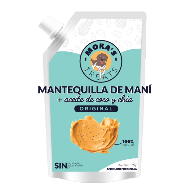 Mantequilla de Maní Moka’s con Aceite de Coco y Chía