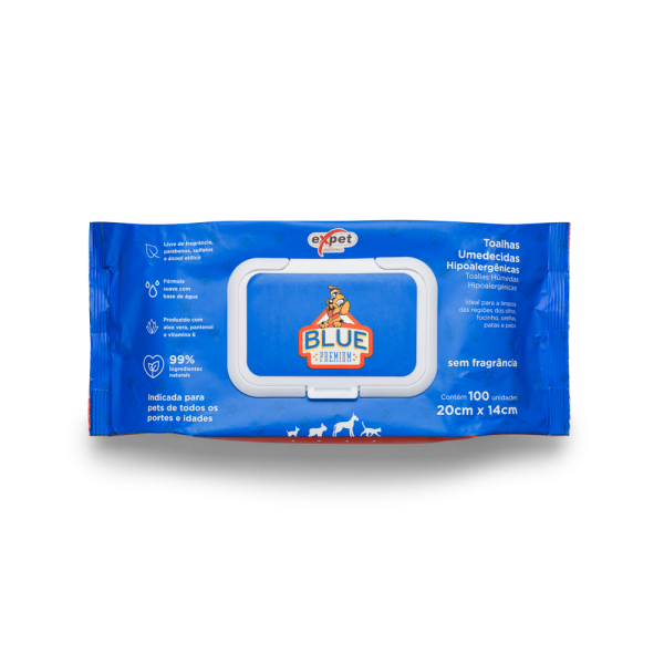 Toallas Humedas Hipoalergenicas - BLUE toallitas, wipes