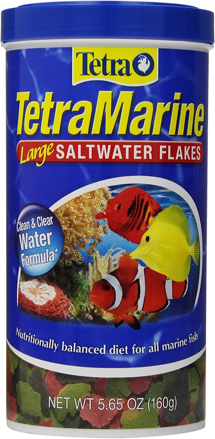 Tetra TetraMarine - Copos de agua salada grandes para todos los peces marinos 52g