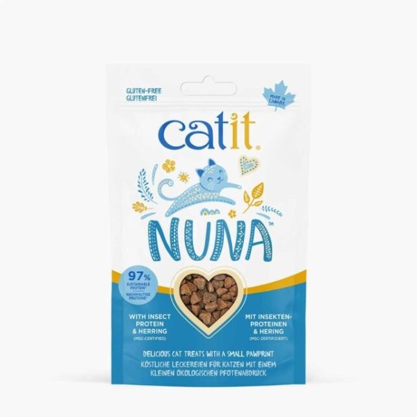 NUNA TREATS DE PROTEÍNA DE INSECTO Y ARENQUE CAT IT