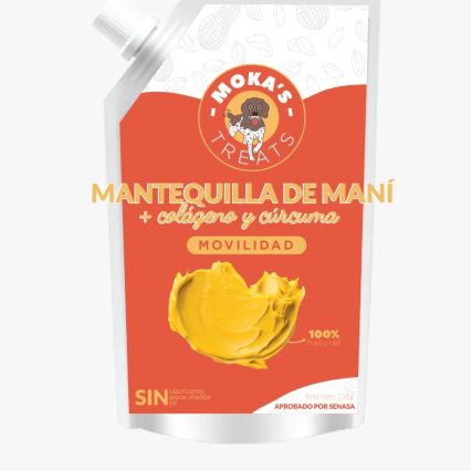 Mantequilla de Maní Moka’s con Colágeno y Cúrcuma