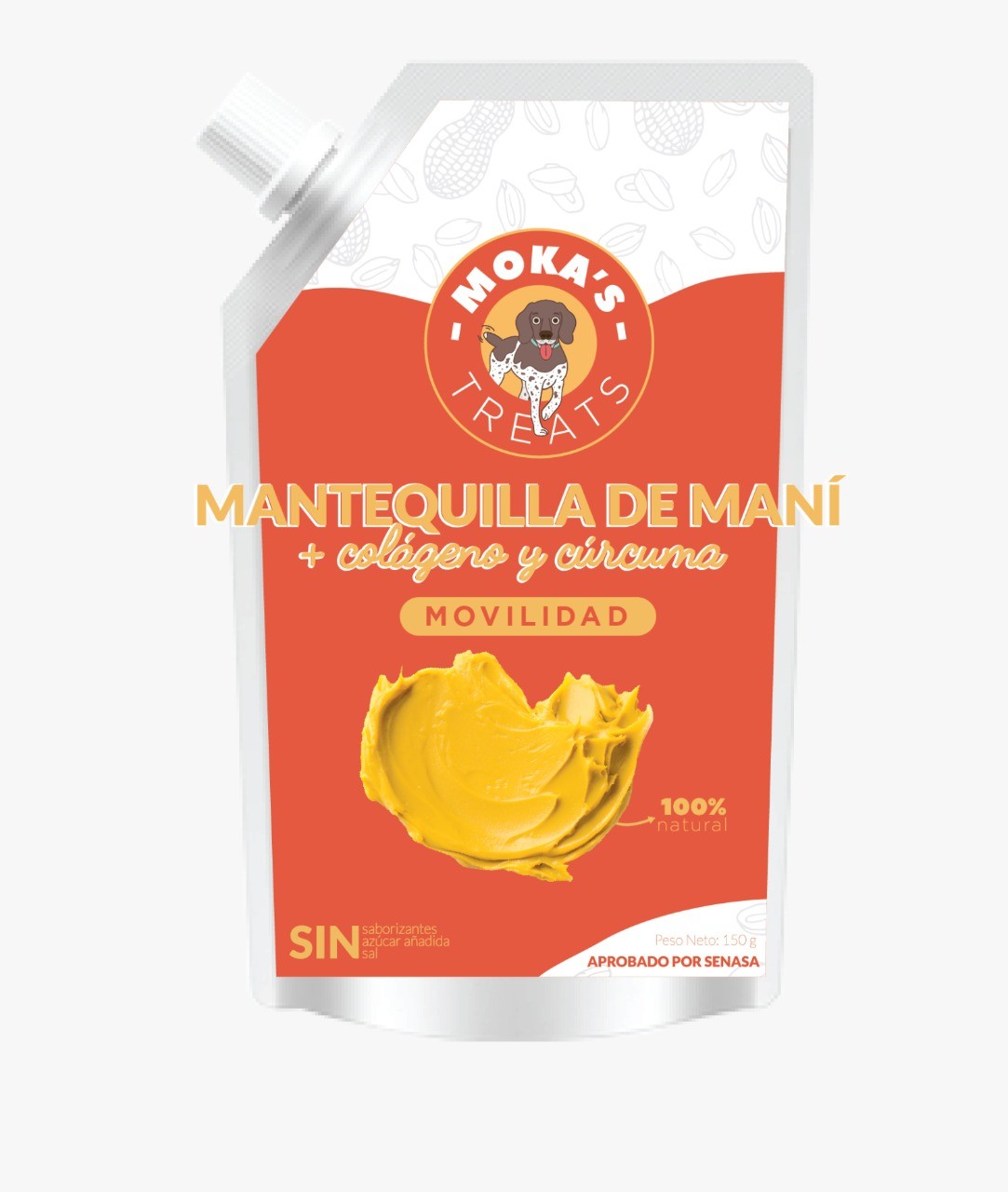 Mantequilla de Maní Moka’s con Colágeno y Cúrcuma