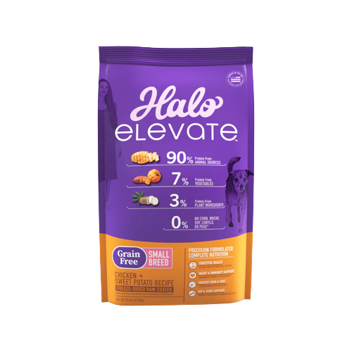 Halo Elevate Dog Grain Free Small Breed Chicken Recipe
