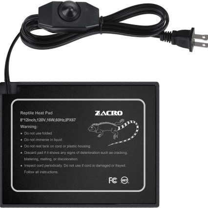 Zacro Almohadilla térmica de reptiles