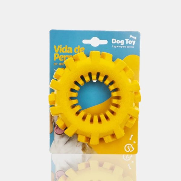 Vida de Perro - Juguete para Perros de Caucho Natural 13*3.5 Cm, Forma de Llanta