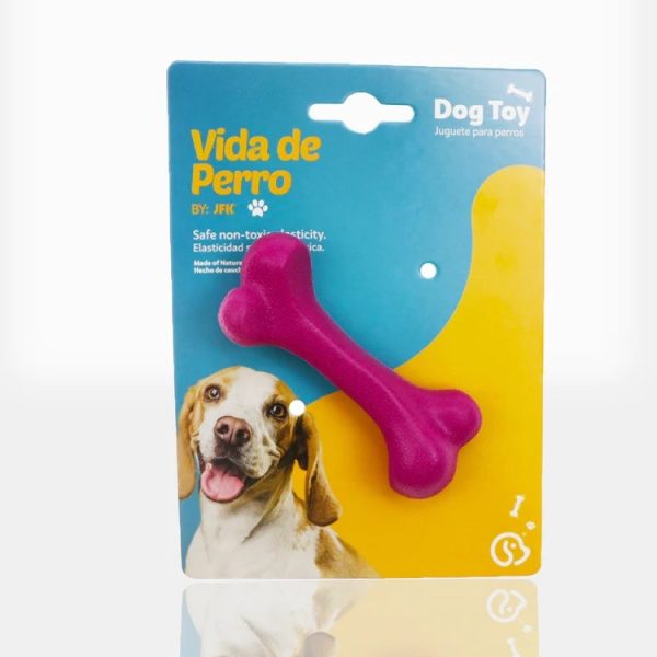 Vida de Perro - Juguete para Perros de Caucho Natural 10.5*4 cm, para Razas Minis y Pequeñas