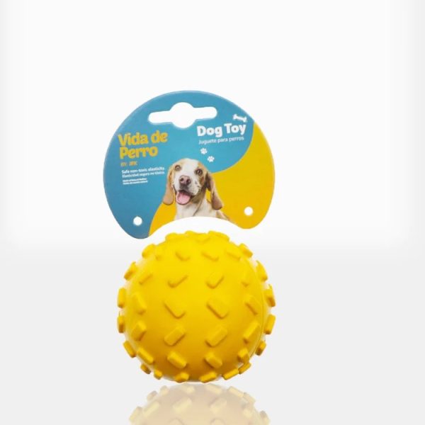 Vida de Perro - Juguete para Perros de Caucho Natural Bola con Dispensador de Treats 7.62 cm