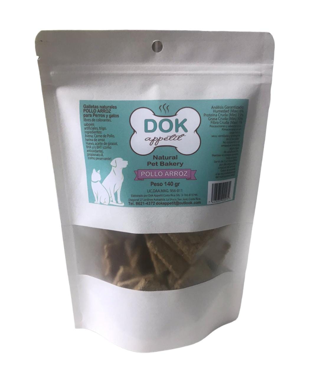 Dok appetit - Galletas naturales de 140 gr