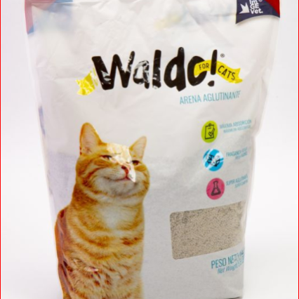 Arena Para Gato Waldo Aglutinante 4 Kg