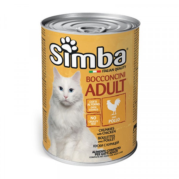 Lata Simba Pollo para gatos adultos