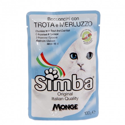 Pouch Simba para gatos Trucha y Bacalao
