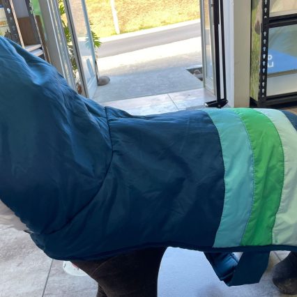 Chaleco azul con verde XL