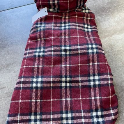 Chaleco rojo cuadros-XL
