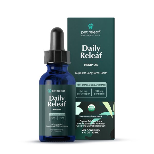 PET RELEAF - DAILY RELEAF HEMP OIL ORGANIC CBD 30ml