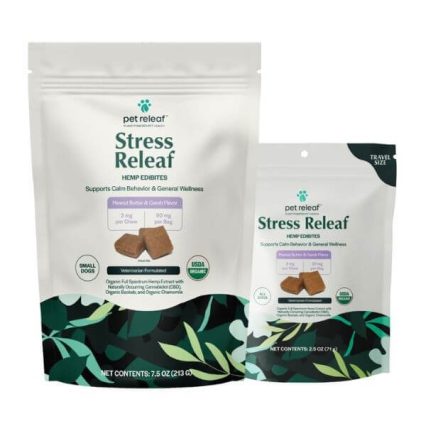 PET RELEAF - STRESS RELEAF PB CAROB ORGANIC EDIBITES