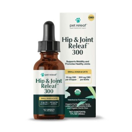 PET RELEAF - HIP AND JOINT RELEAF HEMP OIL ORGANIC CBD 300 MG 30 ml