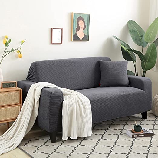 Protector de sillón para 2 cuerpos color gris
