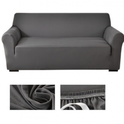Protector de sofá elástico para 3 cuerpos-gris