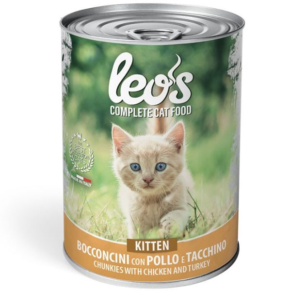 Leo's Kitten Bocconcini Chunkies With Chicken And turkey 415 g