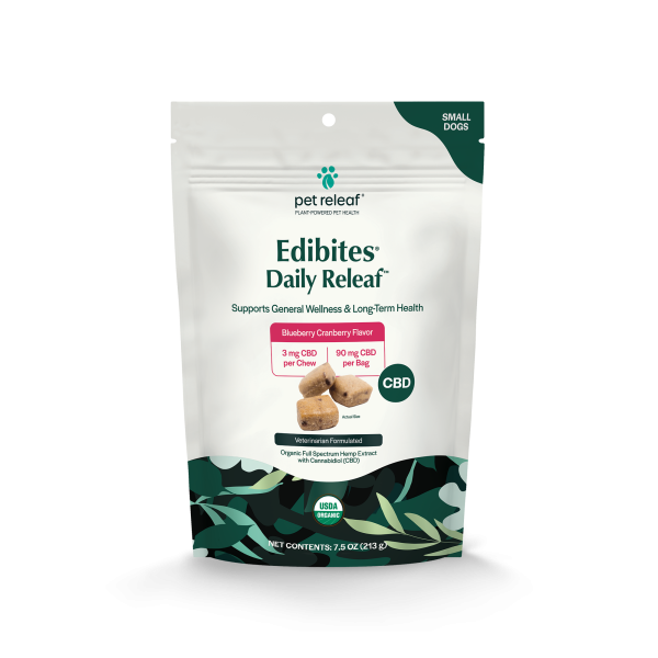 PET RELEAF - DAILY RELEAF BLUEBERRY CRANBERRY ORGANIC EDIBITES