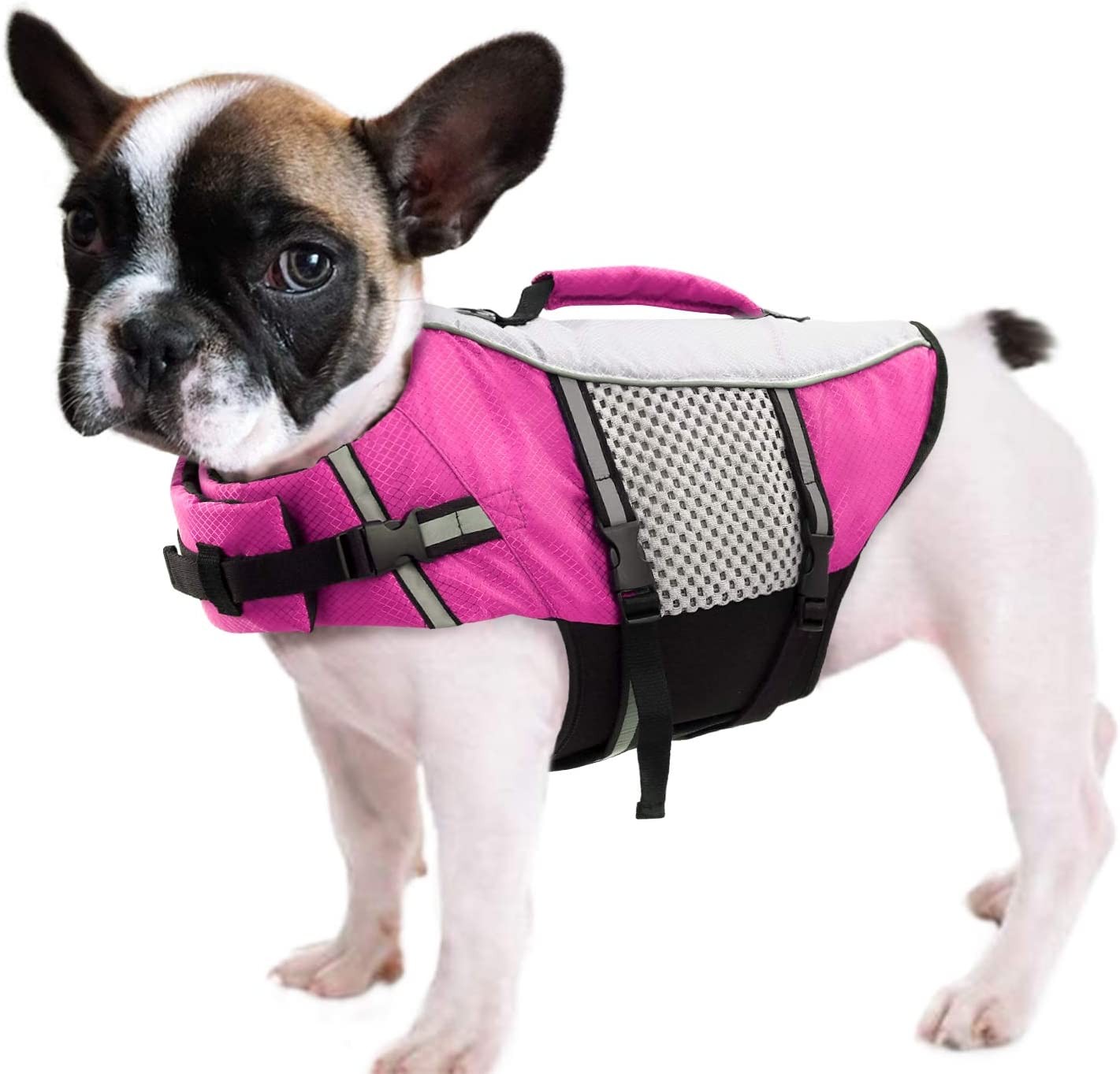 Chaleco de natación ligero y altamente reflectante para mascotas
