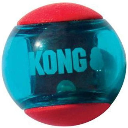 Kong Squeezz Action Ball Red 3 PACK