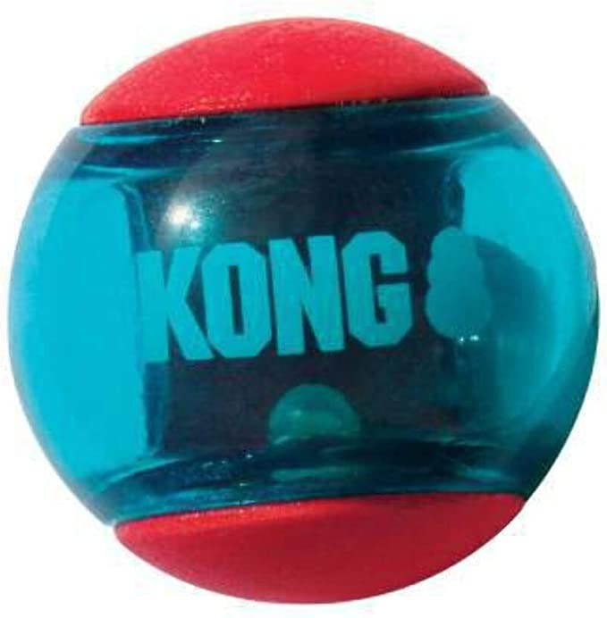 Kong Squeezz Action Ball Red 3 PACK