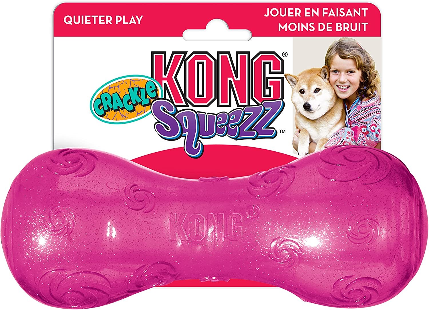 Kong Squeezz Crackle Dumbbell