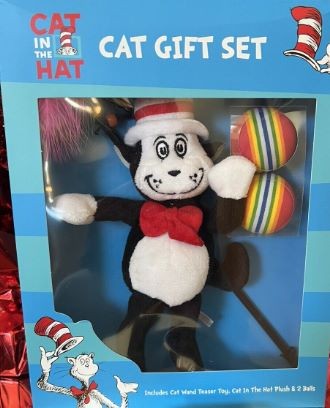 Juego de regalo de gato con sombrero