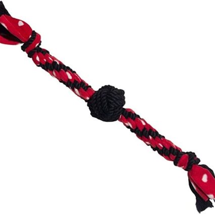 Kong Signature Rope Dual Knot with Ball Dog Toy