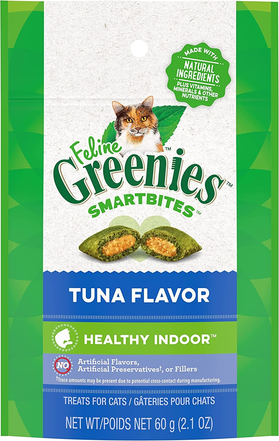 Greenies Smartbites Treats para gato sabor Atún (2.1oz)