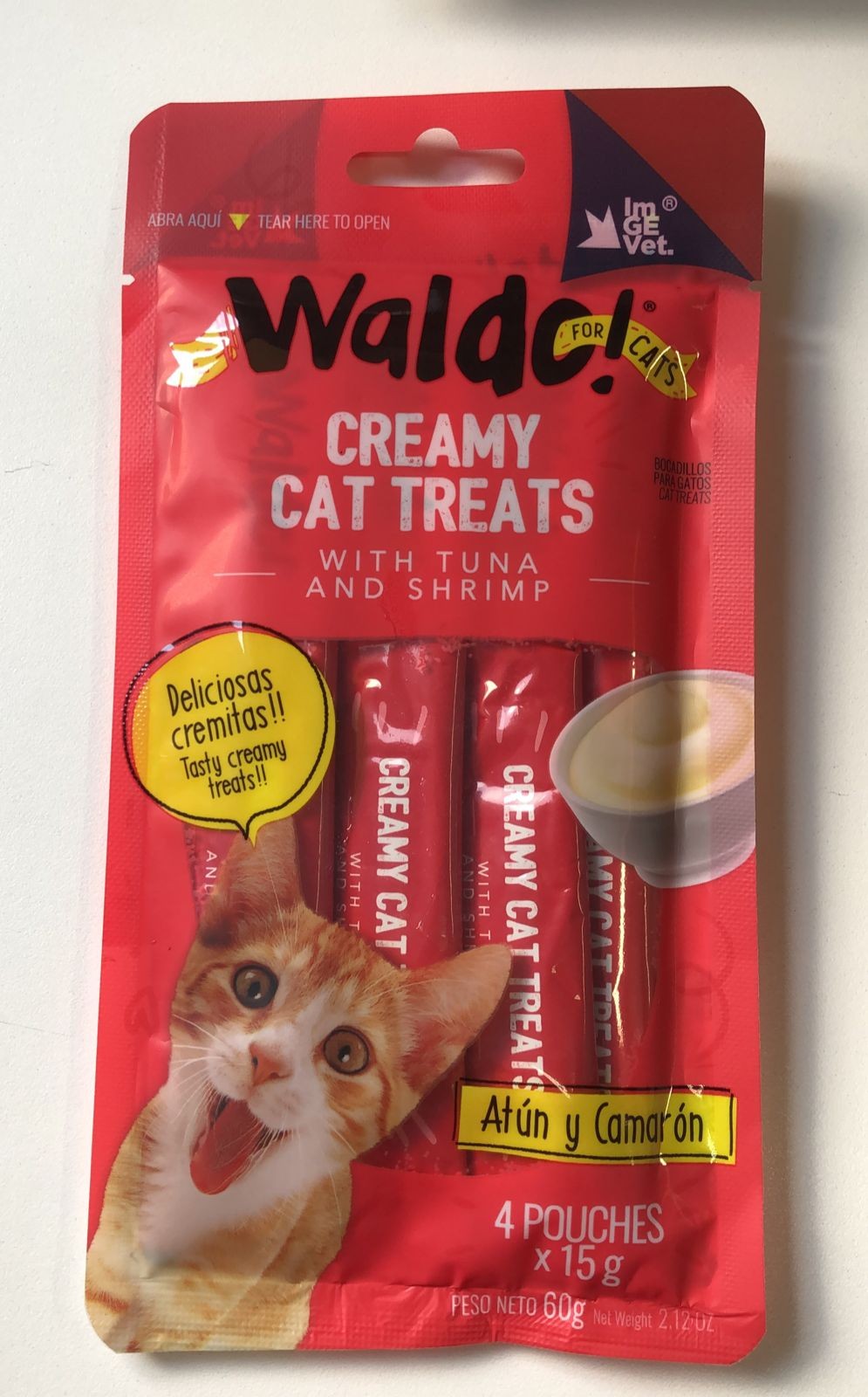 Waldo Creamy cat treats 4 und