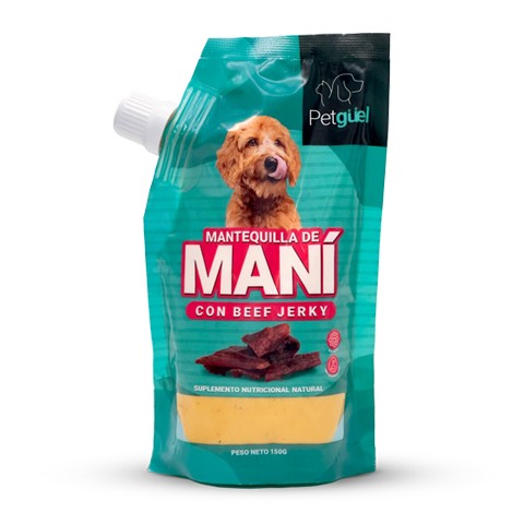 Petguel Mantequilla de Maní con Carne Seca 150gr