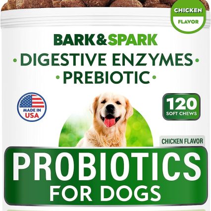 Bark & Spark Probióticos masticables para perros 120 unidades